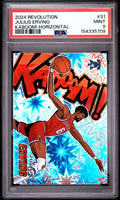 2024-25 Panini Revolution Kaboom! Horizontal #31 Julius Erving - PSA MINT 9