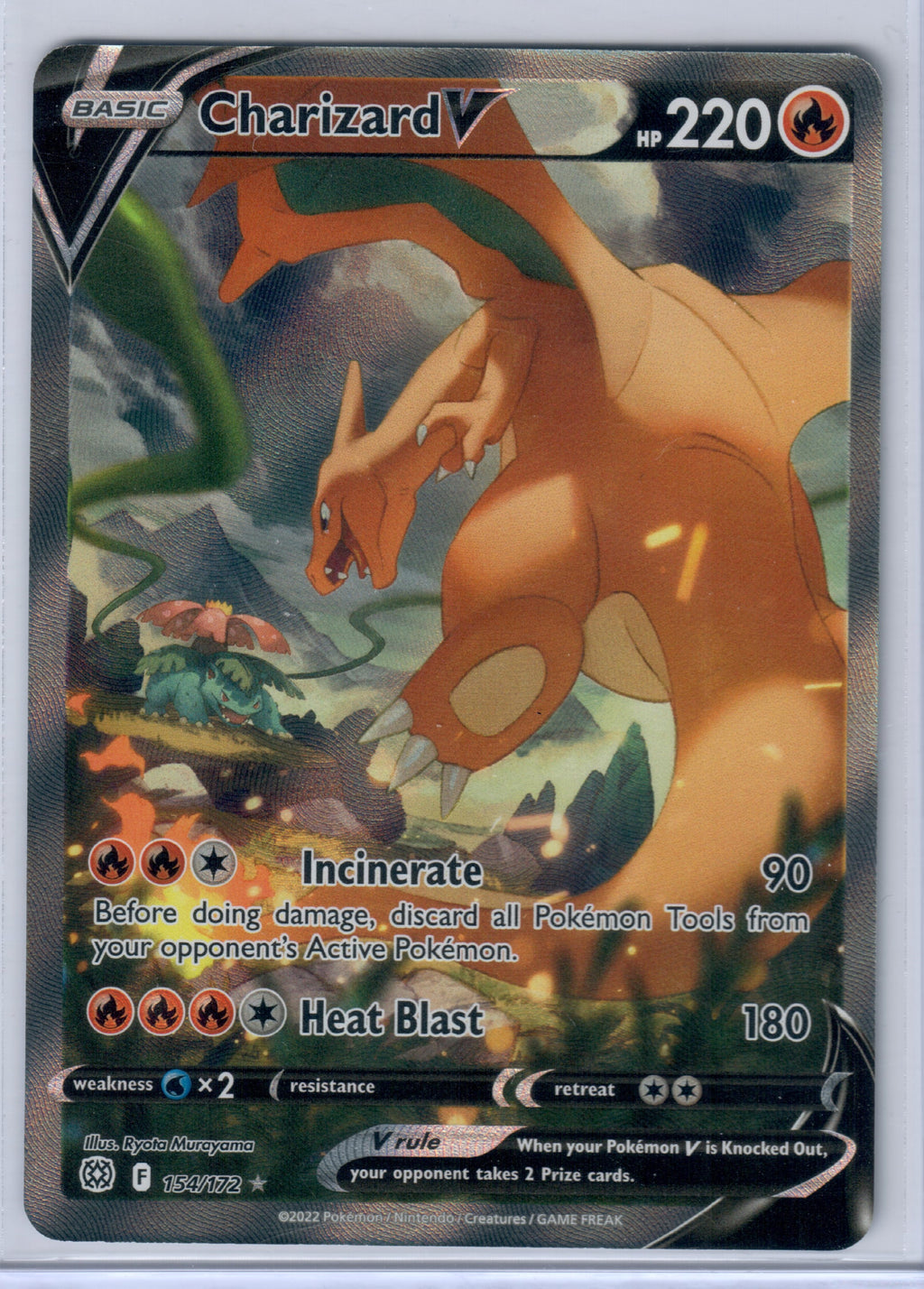 Charizard V (Alternate Full Art) - SWSH09: Brilliant Stars (SWSH09) #154/172 — Pokemon