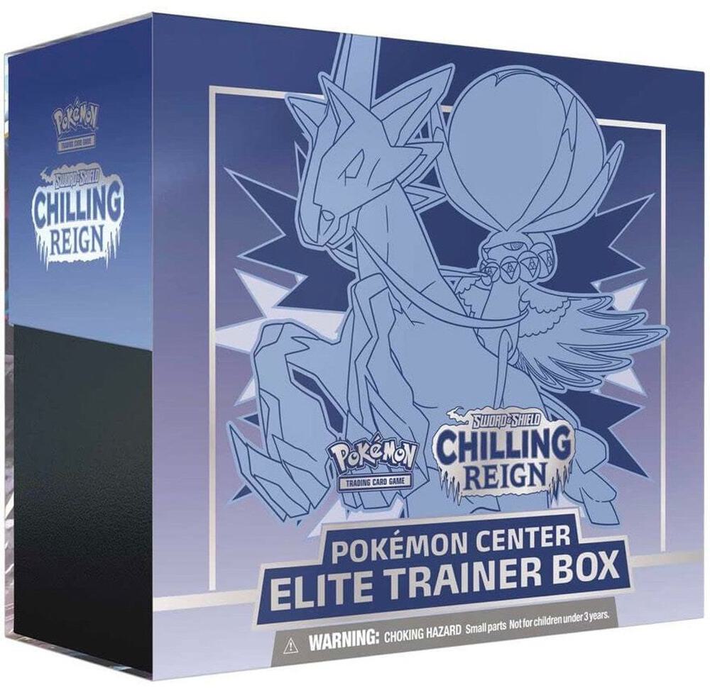 Chilling Reign Pokemon Center Elite Trainer Box [Ice Rider Calyrex] (Exclusive) - SWSH06: Chilling Reign (SWSH06) — Trading C