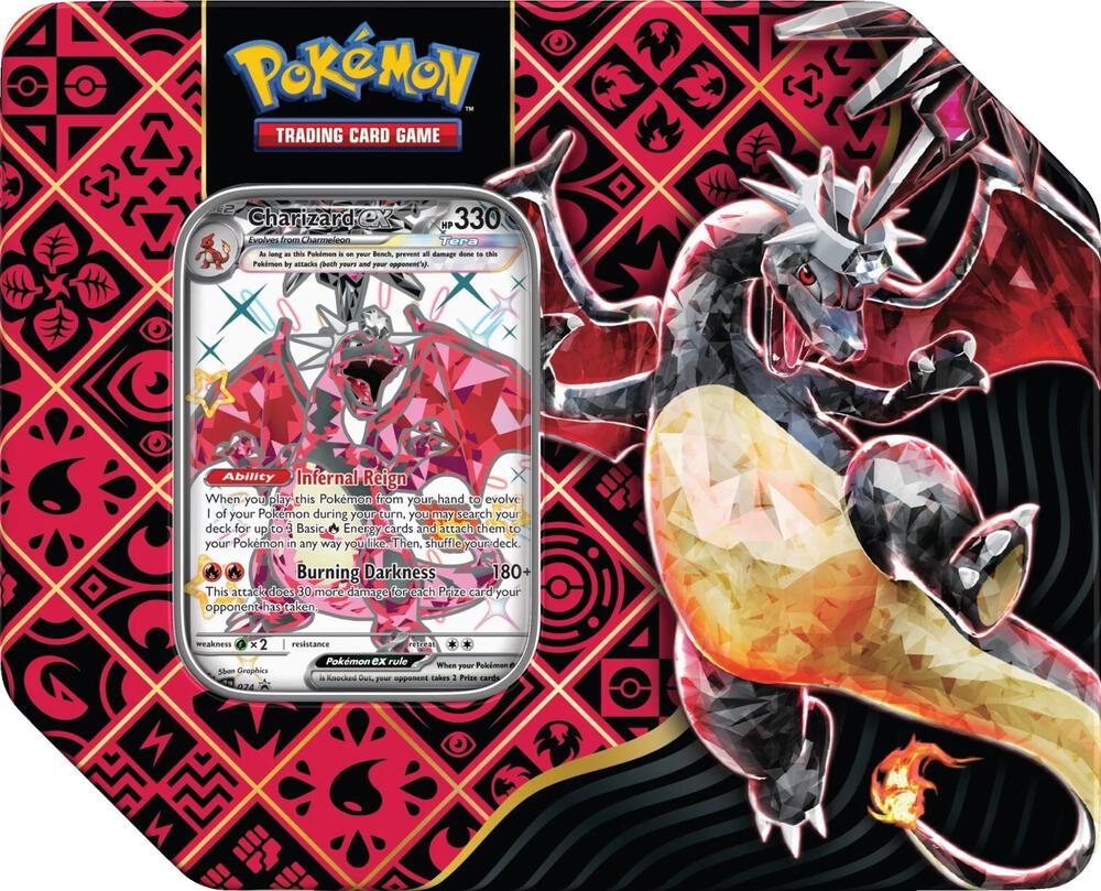 Paldean Fates Tin [Charizard ex] - SV: Paldean Fates (PAF) — Pokemon