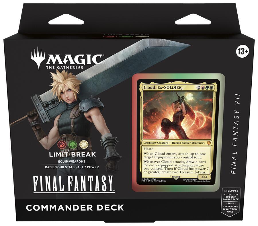 FINAL FANTASY Commander Deck - FINAL FANTASY VII Limit Break - Commander: FINAL FANTASY (FIC) — Magic the gathering