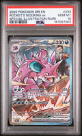 2025 POKEMON DRI EN-DESTINED RIVALS #233 ROCKET'S NIDOKING ex SPECIAL ILLUSTRATION RARE PSA 10