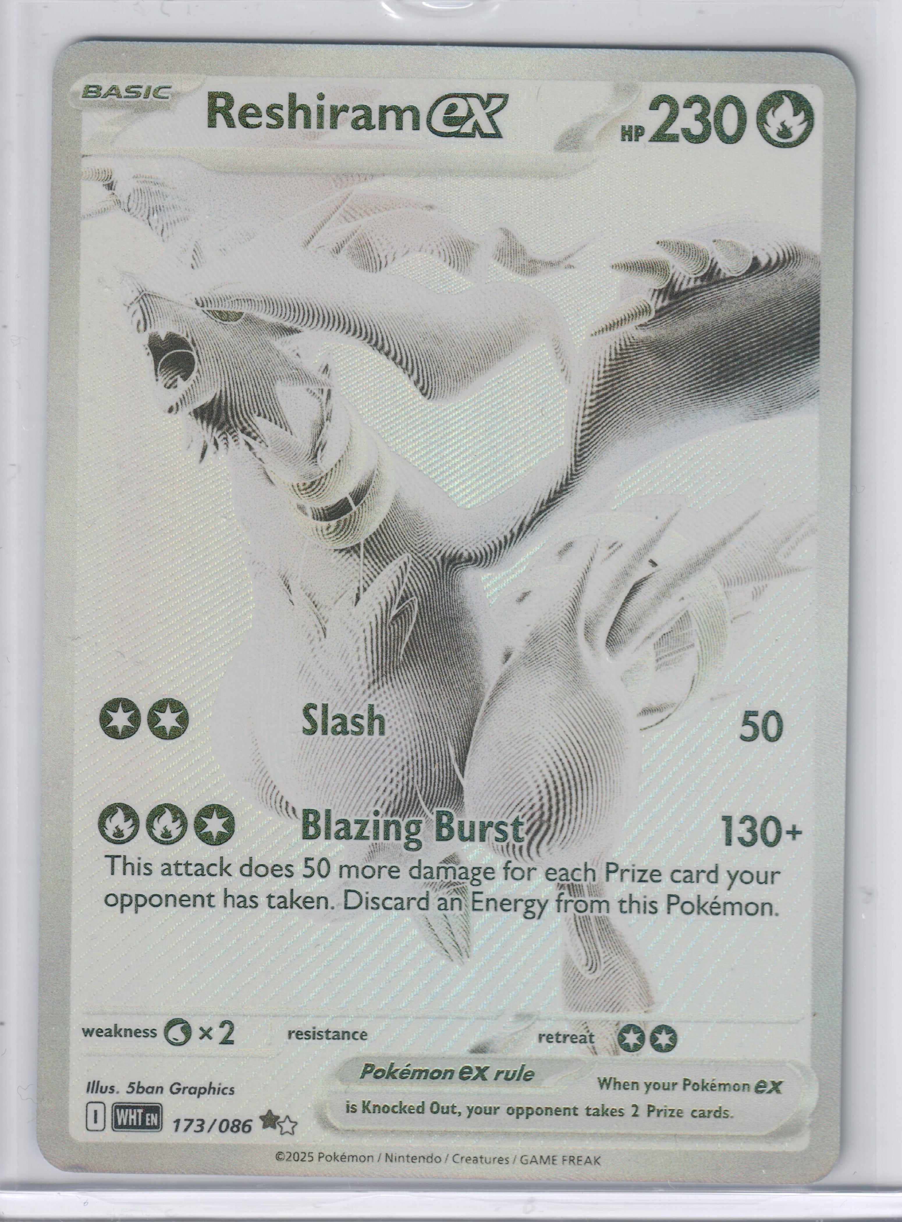 Reshiram ex - 173/086 - SV: White Flare (WHT) — Pokemon