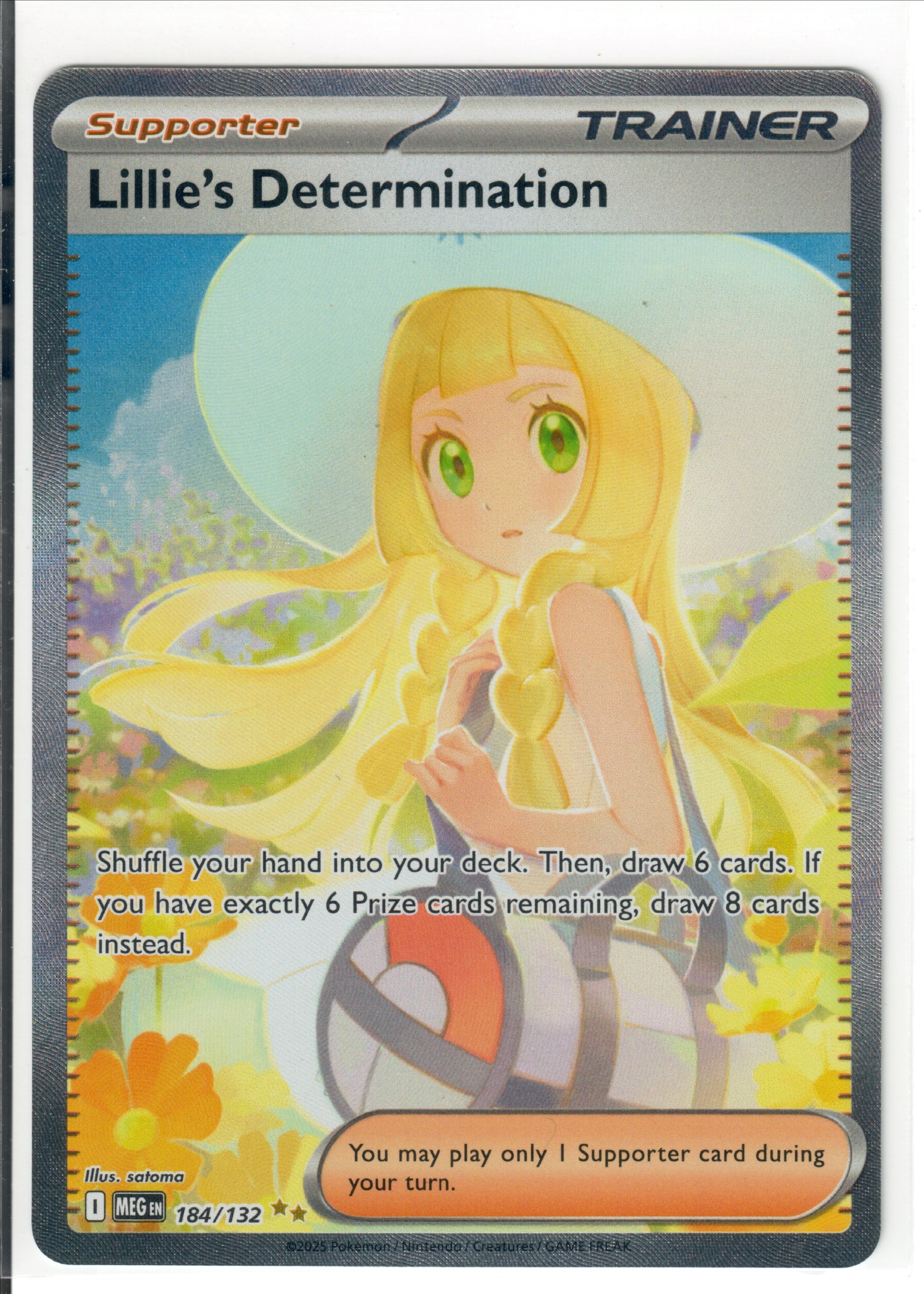 Lillie's Determination - 184/132 - ME01: Mega Evolution (MEG) — Pokemon