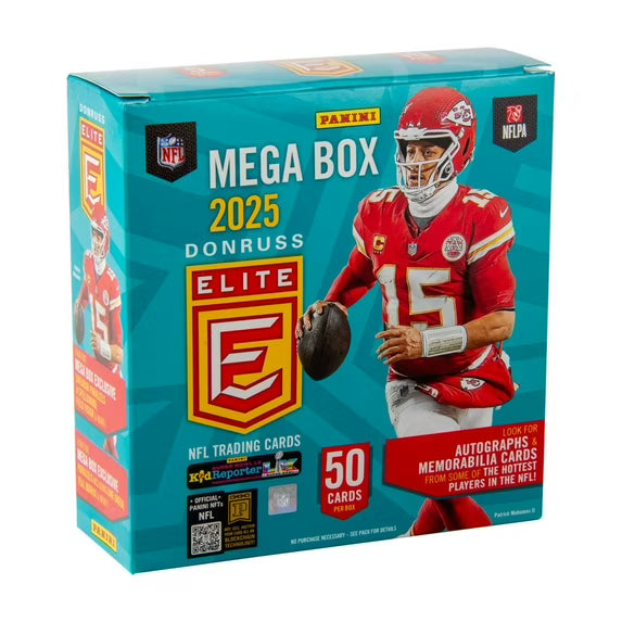 2025 Panini Donruss Elite Football Mega Box — Sports Trading Cards