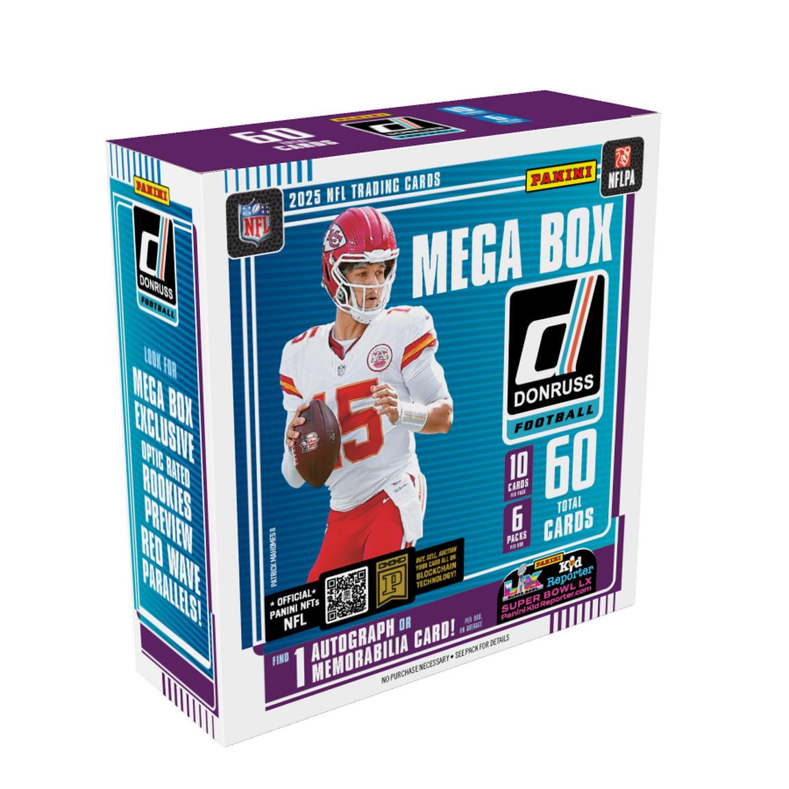 2025 Panini Donruss NFL Football Mega Box — Sports Trading Cards