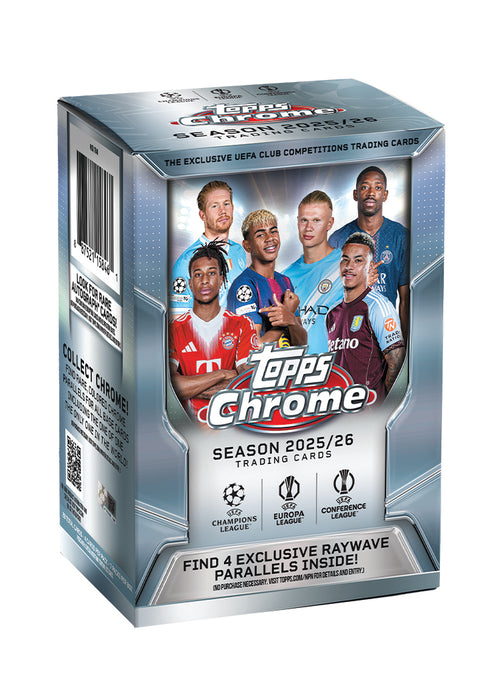 2025-26 Topps Chrome UCC Value Box — Sports Trading Cards