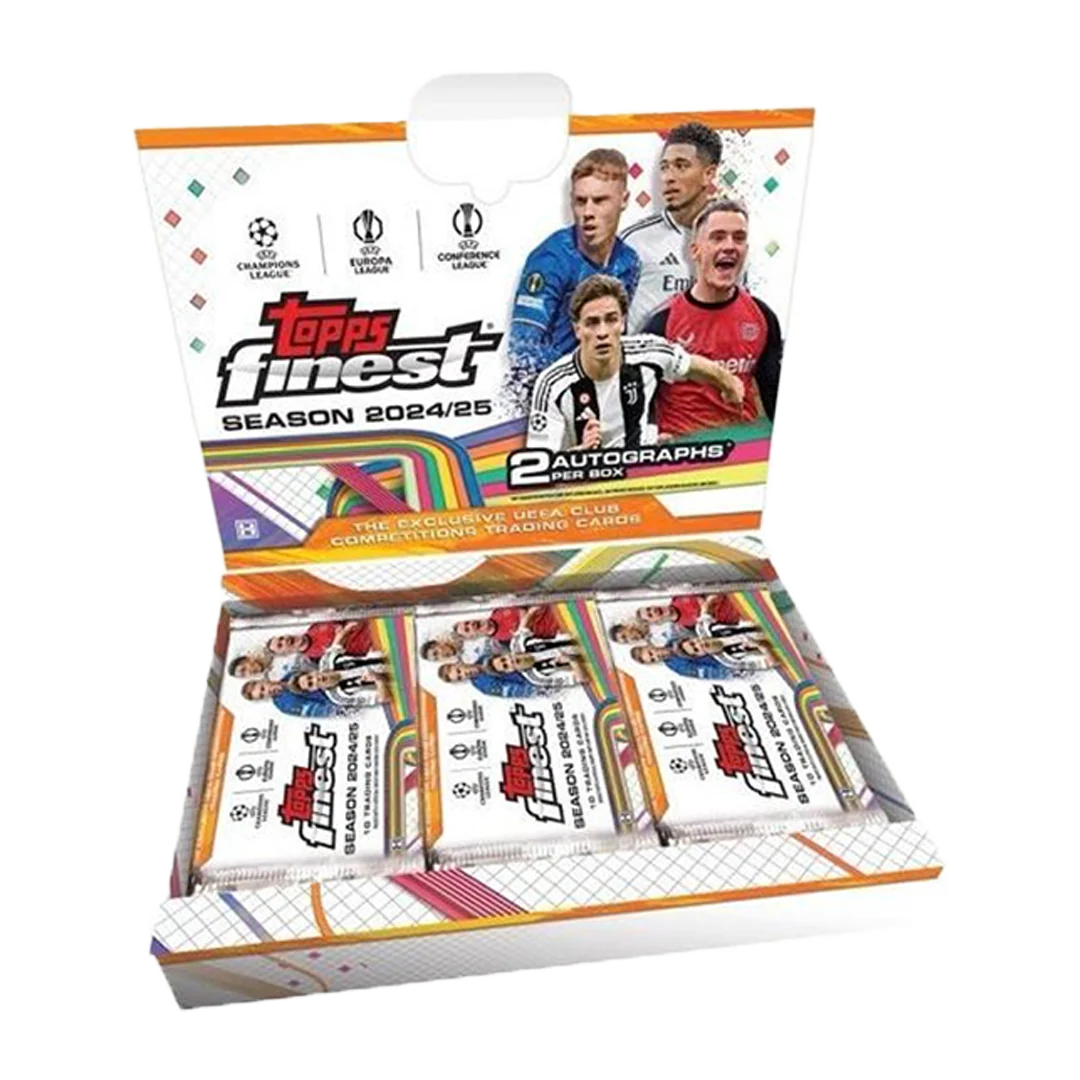 2024-25 Topps UEFA Club Competitions Finest Soccer Hobby Box — Sports Trading Cards