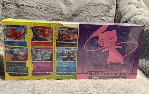 Pokémon Fusion Elite Trainer Box + 6 Bonus Cards Bundle — Trading Cards
