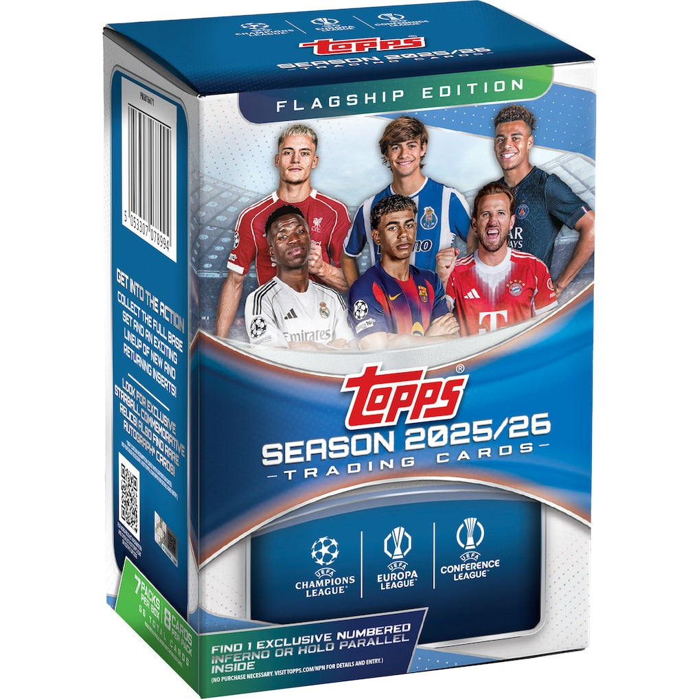 2025/26 Topps UCC Club Competitions Factory Sealed Value Box — Sports Trading Cards