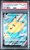 2021 POKEMON CELEBRATIONS 007 FULL ART/FLYING PIKACHU VMAX PSA 10