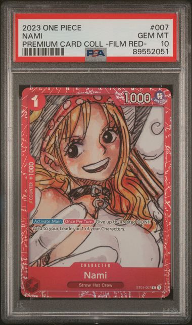 2023 One Piece Premium Collection Film Red Nami #ST01-007 PSA 10