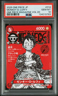 2025 One Piece Japanese Magazine Promo Vol. 20 MONKEY D. LUFFY PSA 10