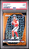 2024 Panini Prizm Lazer Prizm Bo Nix (RC) #309 PSA 9