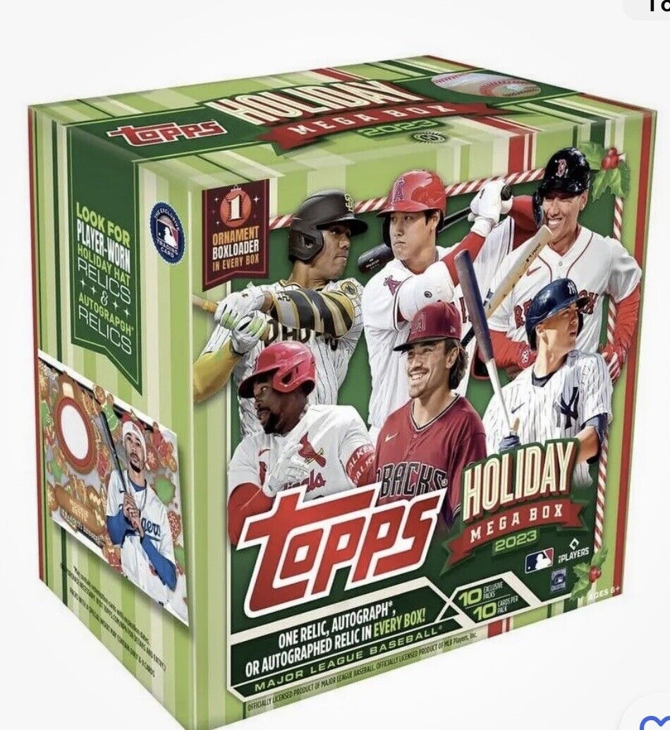 2023 Topps Baseball Holiday Mega Box - 1 Auto or Relic per box — Trading Cards
