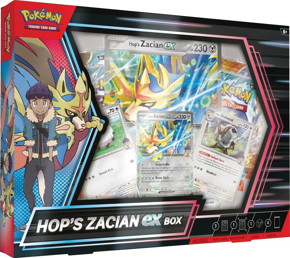 Hop's Zacian ex Box — Pokemon