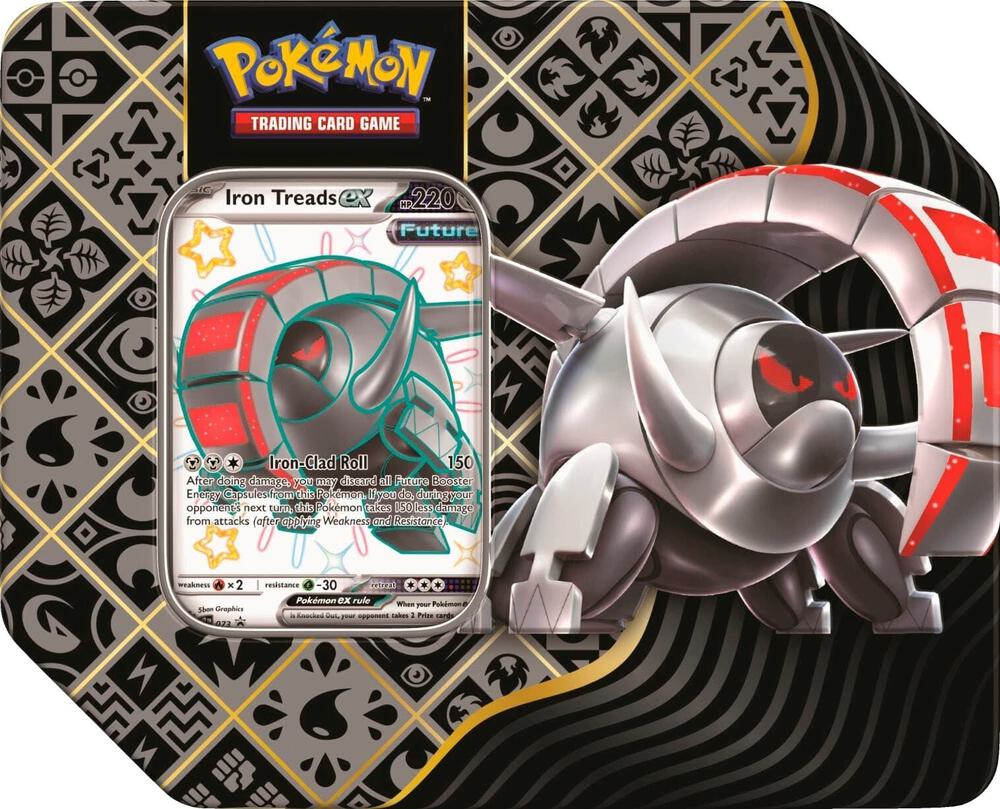 Paldean Fates Tin [Iron Treads ex] - SV: Paldean Fates (PAF) — Pokemon