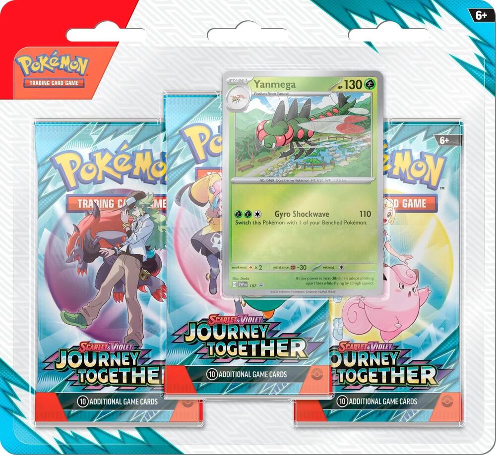Journey Together 3 Pack Blister [Yanmega] - SV09: Journey Together — Pokemon