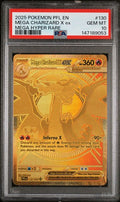2025 Pokemon Phantasmal Flames Mega Charizard X ex Hyper Rare #130/094 PSA 10