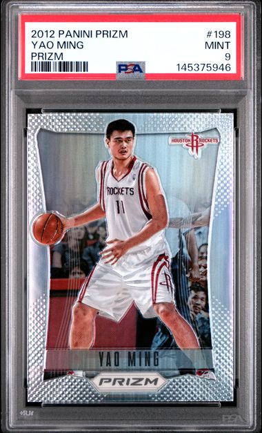 2012-13 Panini Prizm #198 Yao Ming Silver Prizm PSA 9