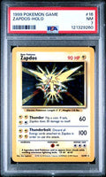 1999 POKEMON GAME 16 ZAPDOS-HOLO PSA 7