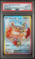 2025 Pokemon Scarlet & Violet Promo Super Premium Collection Full Art Eevee EX #174 PSA 10