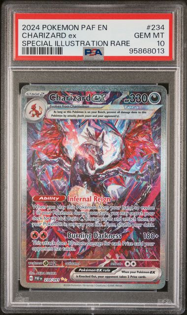 2024 Pokemon Scarlet & Violet Paldean Fates SIR Charizard EX #234 PSA 10