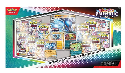 Prismatic Evolutions Lucario ex & Tyranitar ex Premium Collection — Trading Cards