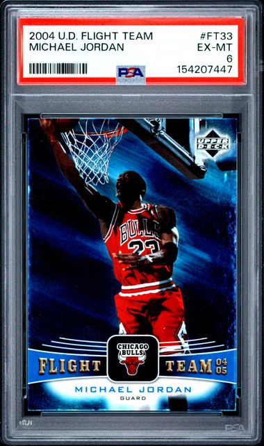 2004 UPPER DECK FLIGHT TEAM #FT33 MICHAEL JORDAN PSA 6