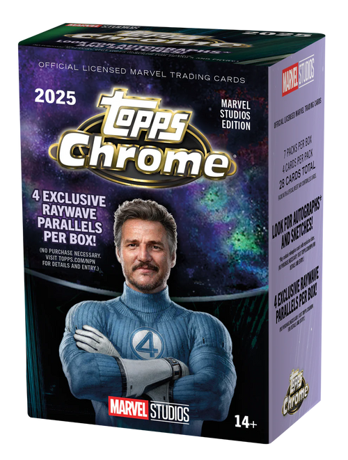 2025 Topps Marvel Studios Chrome Value Box — Trading Cards