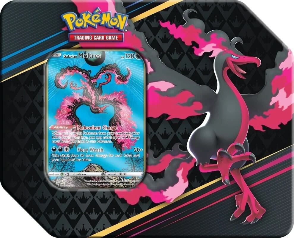 Crown Zenith Tin [Galarian Moltres] - Crown Zenith (CRZ) — Trading Cards