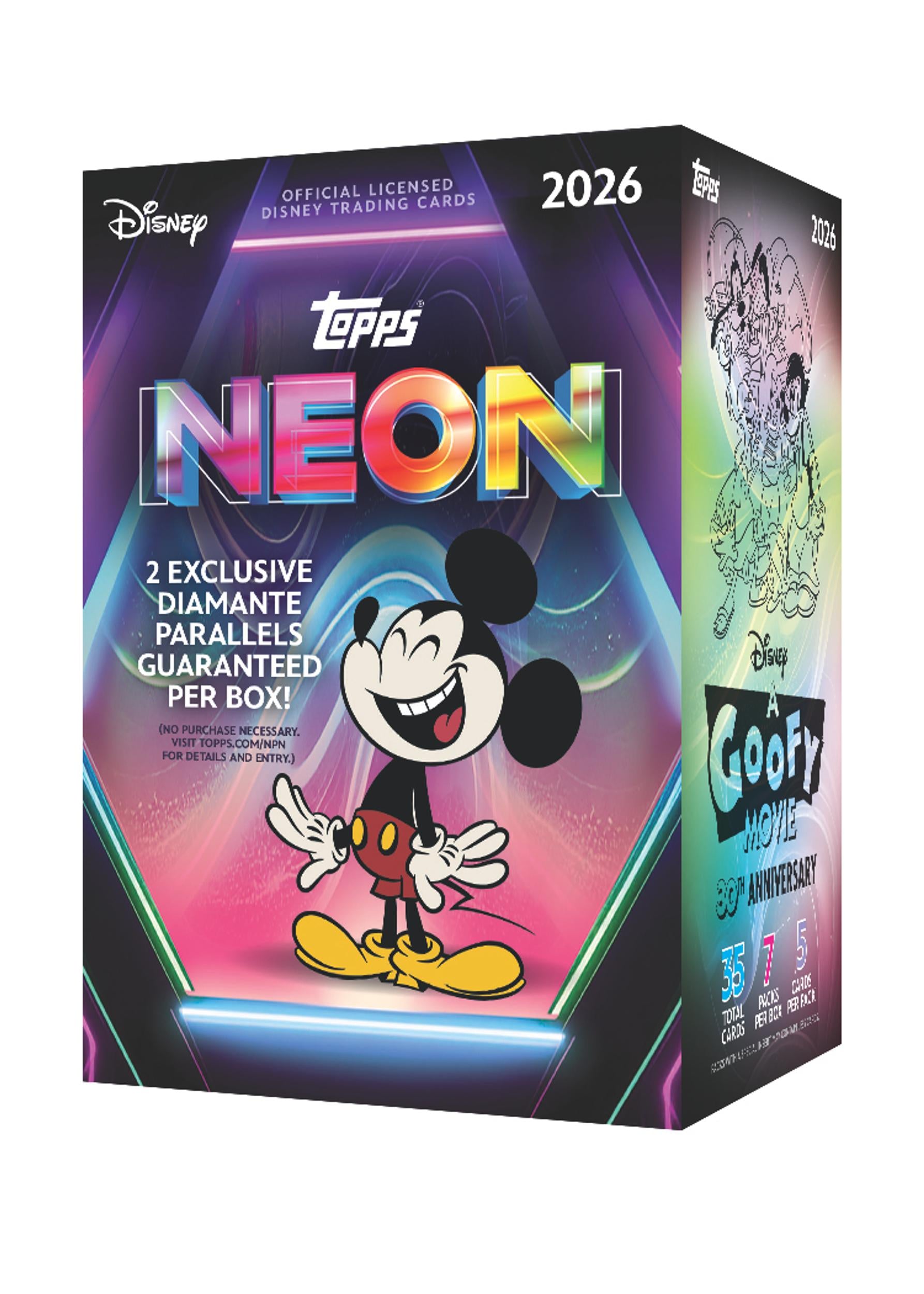 2026 Topps Disney Neon Trading Card Value Box — Trading Cards