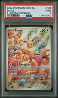 2024 POKEMON TWM EN-TWILIGHT MASQUERADE #188 EEVEE ILLUSTRATION RARE PSA 9