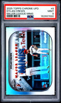 2025 TOPPS CHROME UPDATE MAJOR LEAGUE MINIS #8 DYLAN CREWS PSA 9