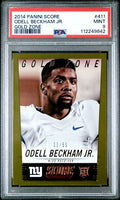 2014 PANINI SCORE #411 ODELL BECKHAM JR. GOLD ZONE PSA 9 — Sports Trading Cards