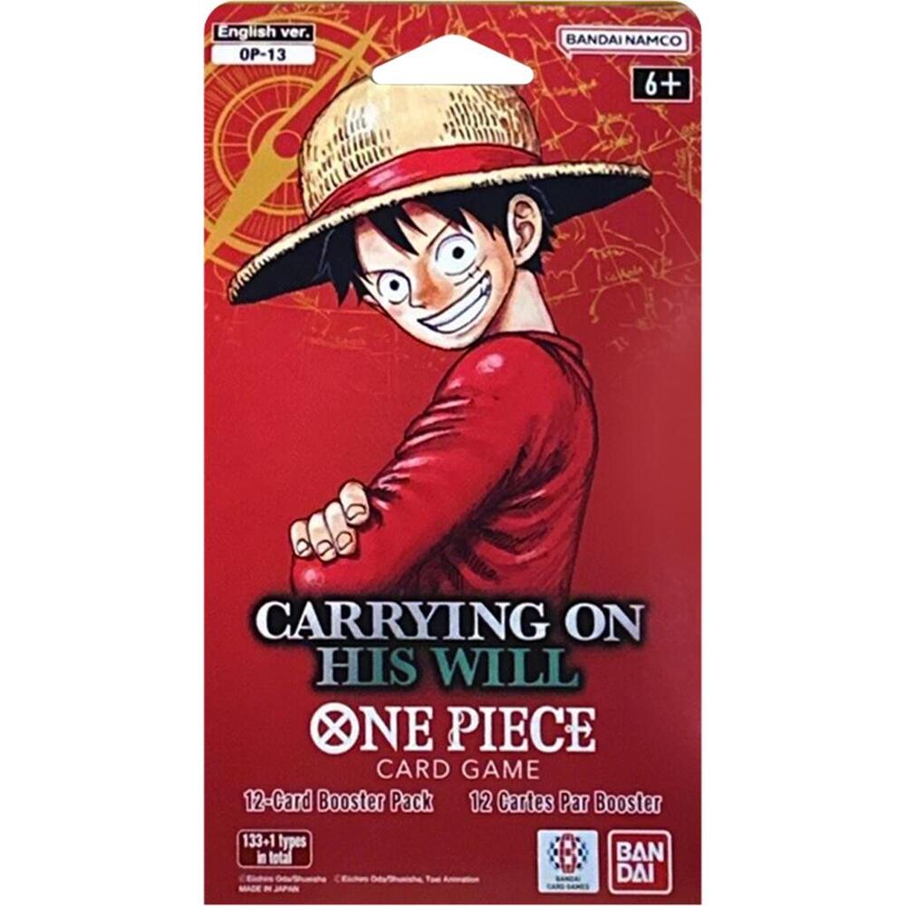 One Piece Carrying On His Will Sleeved Booster Pack ( OP13 ) — Trading Cards