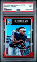 2016 PANINI DONRUSS OPTIC #165 DERRICK HENRY RED PSA 9 — Sports Trading Cards