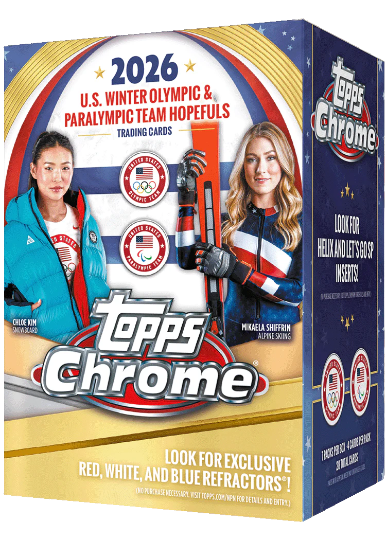 2026 Topps Chrome U.S. Winter Olympics & Paralympic Team Hopefuls Value Box — Sports Trading Cards