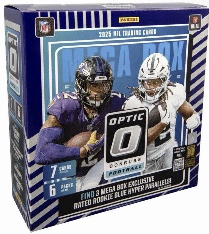 2025 Panini Donruss Optic Football Mega Box — Sports Trading Cards