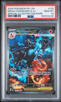 2025 POKEMON PFL EN-PHANTASMAL FLAMES #125 MEGA CHARIZARD X ex SPECIAL ILLUSTRATION RARE PSA 10