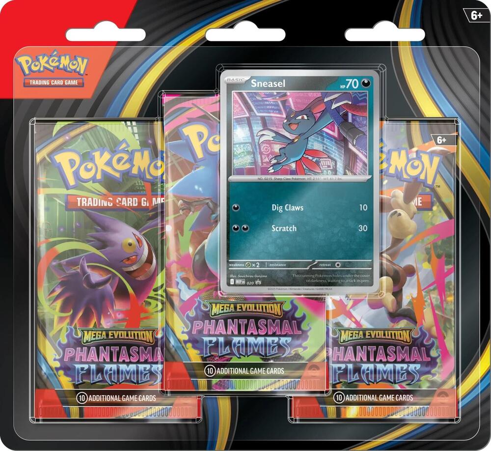 Phantasmal Flames 3 Pack Blister — Pokemon