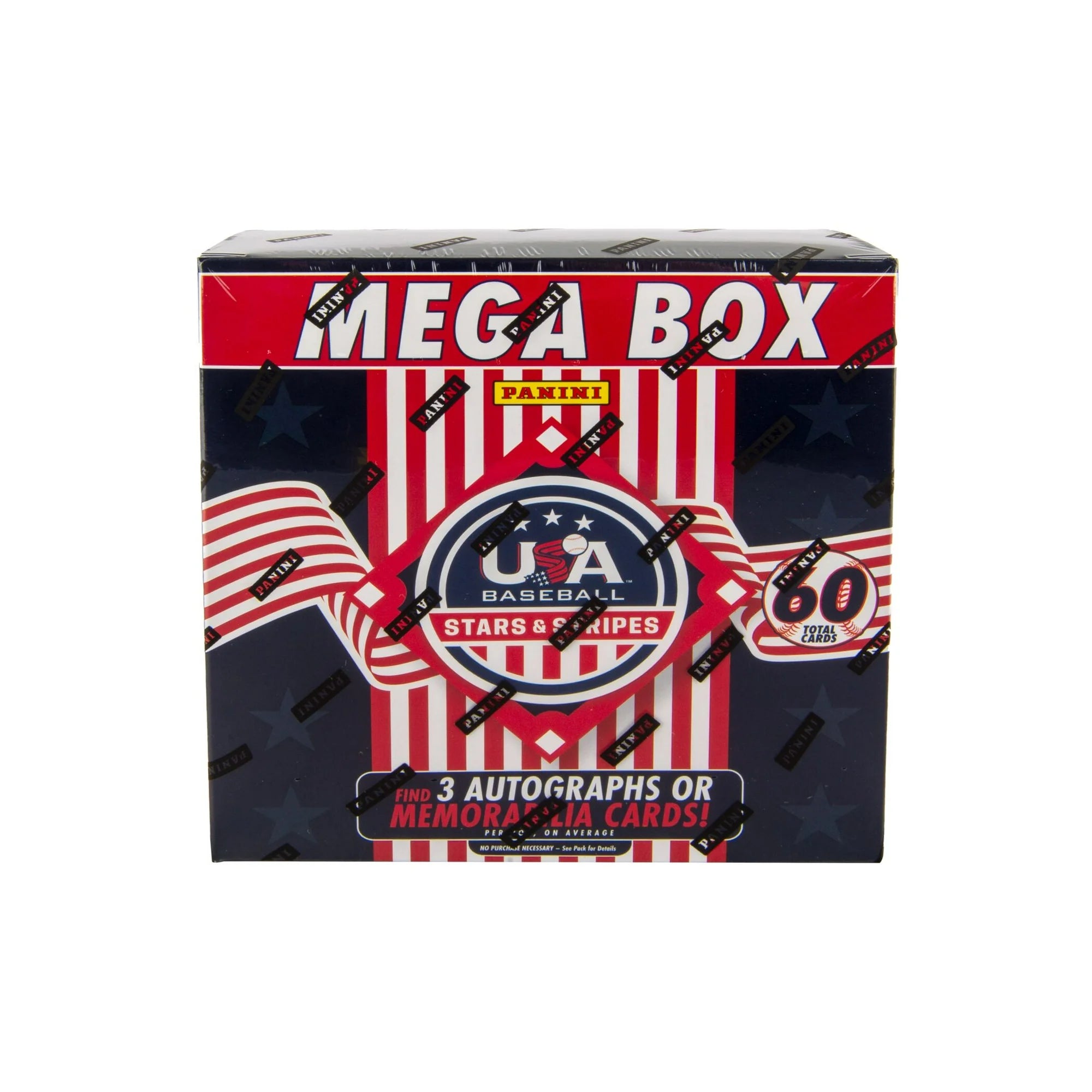 2025 Panini USA Stars and Stripes Baseball Trading Cards Mega Box — Sports Trading Cards