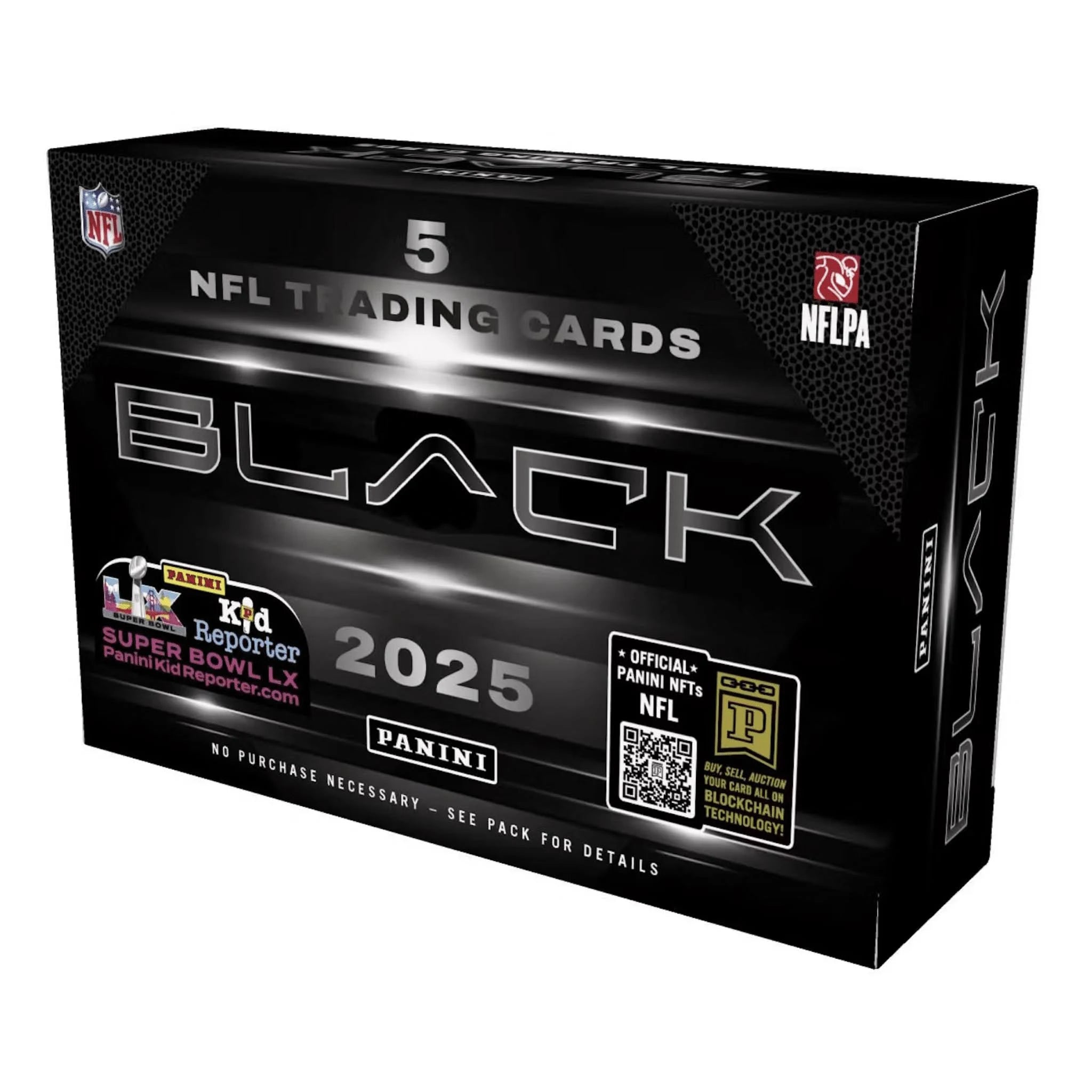 2025 Panini Black NFL Hobby Trading Card Box — Sports Trading Cards