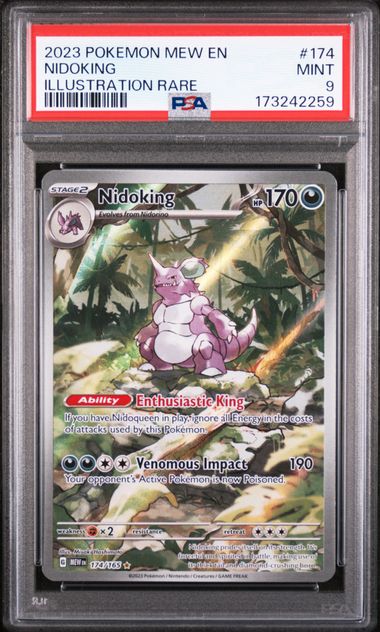 2023 POKEMON MEW EN-151 174 NIDOKING ILLUSTRATION RARE PSA 9