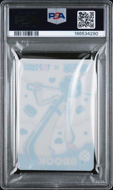 2025 ONE PIECE X BASKIN ROBBINS ONE PIECE CAMPAIGN COLLECTION CARDS BROOK PSA 10