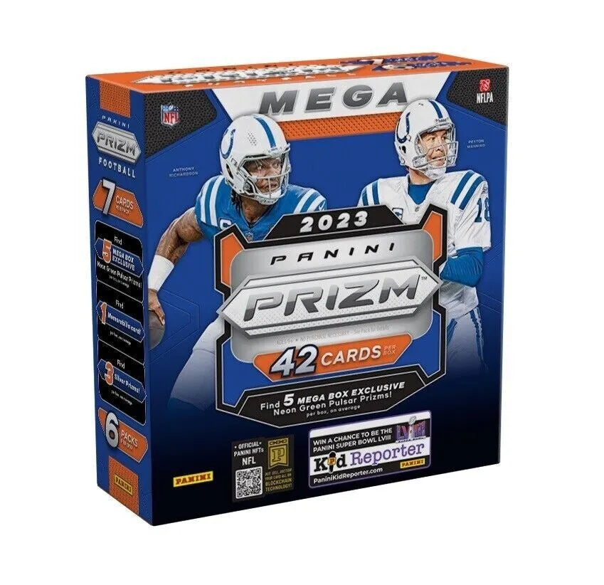 Panini Prizm Football 2023 - Retail Mega Box - SEALED — sports trading cards