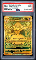 2025 POKEMON MEG EN-MEGA EVOLUTION #187 MEGA GARDEVOIR ex MEGA HYPER RARE PSA 9