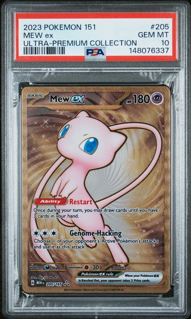 2023 Pokemon Scarlet & Violet 151 Ultra Premium Hyper Rare Mew ex #205 PSA 10