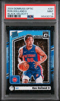 2024 PANINI DONRUSS OPTIC #291 RON HOLLAND II BLACK VELOCITY /39 PSA 9
