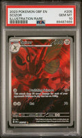 2023 POKEMON OBF EN-OBSIDIAN FLAMES #205 SCIZOR ILLUSTRATION RARE PSA 10